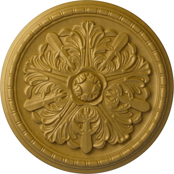 Ekena Millwork Washington Ceiling Medallion (Fits Canopies up to 2 7/8"), 17 1/8"OD x 1 1/2"P, Pharaohs Gold CM17WAPGS - main